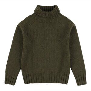 Filson Women's Wool Turtleneck - Military Green - Size XS